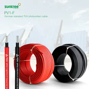 สายไฟสตริง PV ทน UV และโอโซน ทนต่อไฮโดรไลซิส เข้ากันได้กับขั้วต่อทั่วไปทั้งหมด