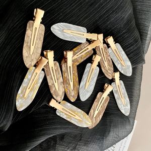 Pinzas para el cabello coreanas sin doblar y sin arrugas para lavar la cara, 6cm, horquillas para el cuidado de la piel, horquillas para el cabello con logotipo personalizado sin costuras, pinzas para el cabello para niñas - Product Image 2