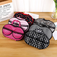 Portable voyage maison organisateur rose soutien-gorge sous-vêtements stockage Zip sac étui