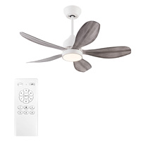 Ventilateur de plafond LED silencieux à 6 vitesses avec lumière, moteur DC à économie d'énergie, design moderne, 36 pouces, personnalisable en usine