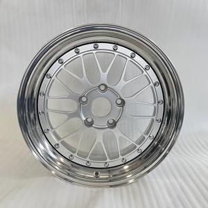 Jantes en aluminium forgé YHS-103 personnalisées en 2 parties, finition argent poli, 5x112 5x120 18 19 20 pouces, pour C260 M2 M3 M4 G20 G80 G90 <span class=keywords><strong>E90</strong></span> - Product Image 3