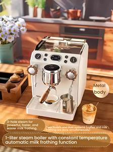 เครื่องชงกาแฟเอสเพรสโซ่เชิงพาณิชย์ VOKA <span class=keywords><strong>VK</strong></span>-7118 กำลังไฟ 2650 วัตต์ แบบหม้อต้มคู่ กึ่งอัตโนมัติ พร้อมฟังก์ชั่นตีฟองนมอัตโนมัติ ตั้งโปรแกรมได้ ควบคุมอุณหภูมิแม่นยำ - Product Image 5