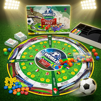 Jeux de société de football personnalisés imprimés, design pliable en papier, jetons et dés durables, écologiques, portables, boîte cadeau, éducatifs pour la famille