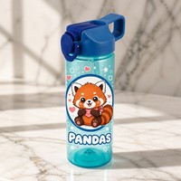Bouteille d'eau en plastique PET pour enfants avec couvercle, vente en gros