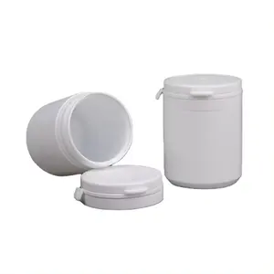 tear off cap candy container, hdpe 150ml plastic bottles candy round jar tear cap