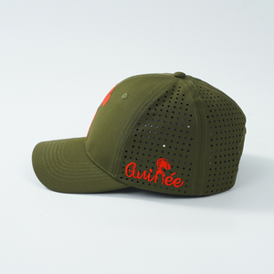 Casquette de baseball personnalisée avec logo brodé, gravure laser, perforations, performance, camouflage, imperméable, sport, golf - Product Image 3