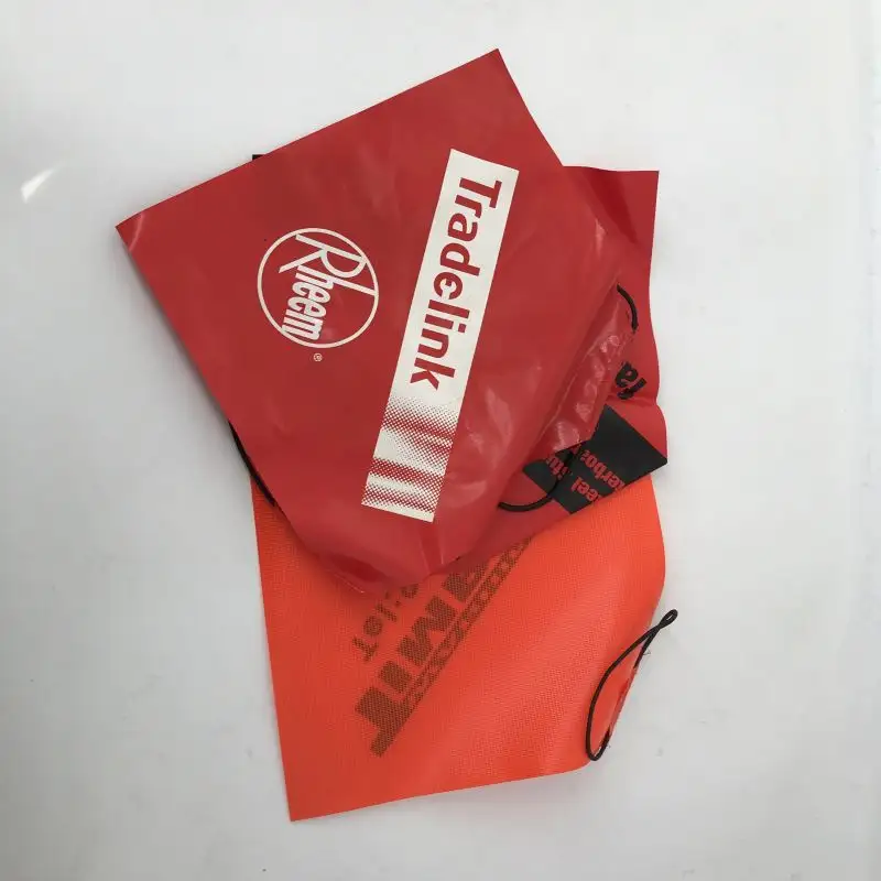 12x12 pouces Logo de marque personnalisé Drapeau de sécurité routière fluorescent Orange rouge blanc réfléchissant lumineux pour bateau Marine