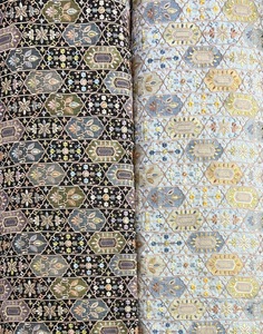 Tissu en Georgette Brodé au Design Magnifique pour Dupatta de Mariage, Tissu Brodé Léger - Product Image 1