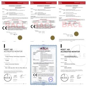 Moniteur de CO2 G01 avec capteur NDIR, moniteur de CO2, de température et d'humidité avec rétroéclairage 3 couleurs et alarme sonore pour bâtiments écologiques et lieux publics - Product Image 5