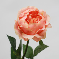 Nouvelle Arrivée - Tige de Rose Artificielle Austin à Toucher Réel pour Décoration Maison, Fêtes et Mariages