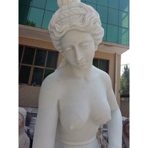 ガーデン等身大白い大理石の像天然大理石美しい女性ヌード彫刻 - Product Image 1