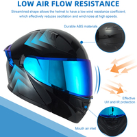 Casque de moto modulaire rabattable en ABS, accessoires de moto, vente en gros d'usine professionnelle OEM ODM, personnalisation DOTcascos