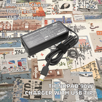 LE Charger Laptop Thinkpad 20V 4.5A 90W Baru dengan Proteksi OTP, Adaptor Daya AC dengan Konektor USB untuk Catu Daya Laptop