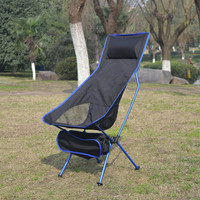 Chaise de camping pliante Jianfeng en alliage d'aluminium, grande taille, portable, pour extérieur, jardin, pêche - Chaise lune de style moderne pour l'extérieur