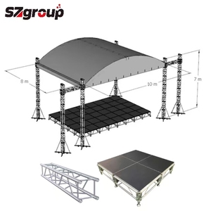 Harga pabrik 290mm F34 aluminium Spigot sistem angkat tampilan Truss acara 50*3 tabung utama untuk stan pameran tampilan cahaya panggung - Product Image 1