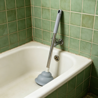 Déboucheur de toilettes à poignée robuste, déboucheur de drain à forte aspiration, ventouse manuelle en forme de calebasse pour toilettes