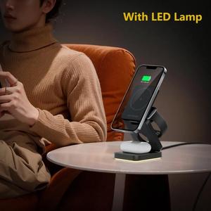 4 trong 1 phổ sạc không dây sạc có thể gập lại siêu nhanh sạc không dây với LED môi trường xung quanh ánh sáng - Product Image 2