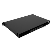 Panneau de brassage optique 1U ODF 24 fibres 2 modules adaptateurs LGX Ports FC/SC/MPO Compatible FTTH Réseau