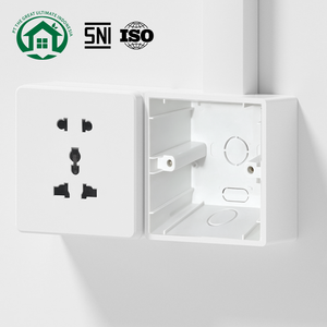 Caja de Plástico Redonda Pano.V de 86x86mm para Montaje en Superficie, Resistente al Calor, para Instalación de Cables Eléctricos - Product Image 1