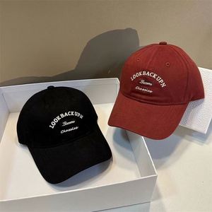 Gorra de Béisbol Unisex de Moda Coreana, 6 Paneles, 100% Algodón, Corduroy, Parte Superior Suave, Visera Curva, Protección Solar, Actividades al Aire Libre, Tendencia de Verano - Product Image 2