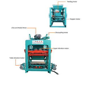 Macchina Automatica per la Produzione di Mattoni Qt4-25, Macchina Semi-Automatica per Blocchi Forati, Macchinario per Mattoni in Cemento Autobloccanti - Product Image 4