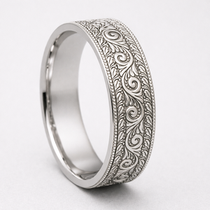 Anillo de platino con diamantes de moda, acabado pulido brillante, diseño elegante para mujer, joyería nupcial, regalo de aniversario - Product Image 4