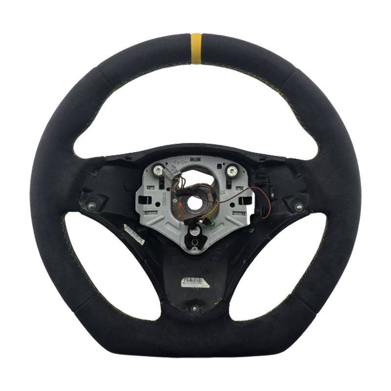 normal with holes+Alcantara+Yellow Stripe Stitching