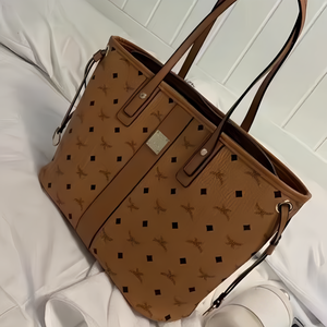 Fashion Retro Print Luxury Women's Tote bag High Quality genuine leather bags Large Capacity Zipper Closure shoulder bag Handbag - Product Image 3