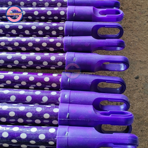 Palo de escoba de madera de 120cm para mercado de Brasil <span class=keywords><strong>con</strong></span> cubierta de PVC, recogedor y fregona, uso de plástico y cabeza de escoba de PP - Product Image 3