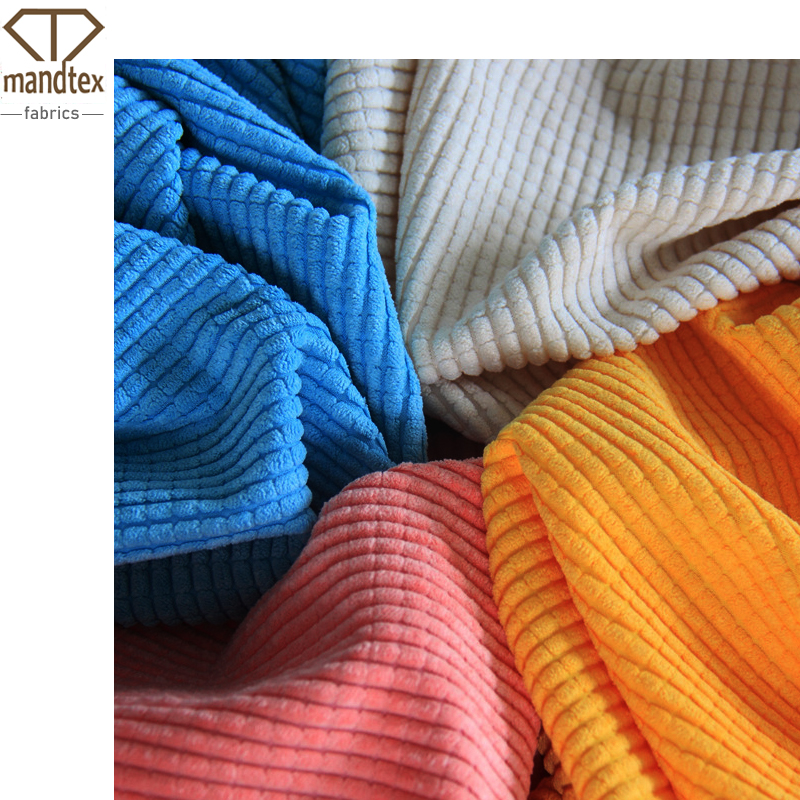 Мебель для дома, текстильная ткань, полиэфирная ткань, текстильная полоса, текстура 4,5 wale, Вельветовая кукурузная ткань для подушки