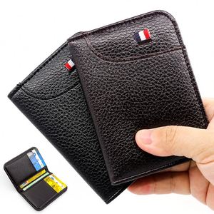 Nouveau porte-cartes de crédit pour homme en cuir PU ultra fin et grande capacité - Product Image 3