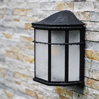 Applique murale LED vintage à montage en surface, étanche IP54, carrée, pour extérieur et intérieur, jardin, couloir