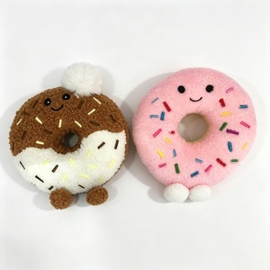 Customized Donut Plush Toy Set,<b>Cute</b> Food Themed Stuffed Animals with Sprinkles, Smiling Faces & Limbs - Product Image 4