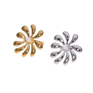 Anillo <span class=keywords><strong>de</strong></span> acero inoxidable superventas transfronterizo con boca ajustable, moderno y <span class=keywords><strong>de</strong></span> lujo ligero, chapado en oro <span class=keywords><strong>de</strong></span> 18k - Product Image 5