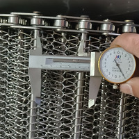Chaîne métallique en spirale en acier inoxydable résistant à la chaleur, types de bande transporteuse alimentaire pour le refroidissement, la cuisson, la friture et le lavage