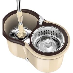 Stainless Steel Floor Cleaning Adjustable Rotating <b>Microfiber</b> Spinning <b>Mops</b> 360 Degree Rotatable Magic Bucket Set Self-Wringer - Product Image 4