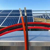 Cable Solar de CC de 1500V con Certificación TUV, 4mm², 6mm², 10mm², H1z2z2-k, Cable de Cobre Estañado con Aislamiento XLPO para Conexión de Sistemas Fotovoltaicos