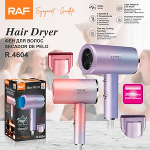 Sèche-cheveux professionnel RAF 1200W, 20000 tr/min, léger, faible bruit, fonction de refroidissement à une touche, 2 vitesses et températures réglables, RAF Professionnel - Product Image 6
