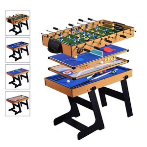 Mesa de Juego <span class=keywords><strong>plegable</strong></span> con estampado de colores, combinación de mesa con <span class=keywords><strong>billar</strong></span>, fútbol, tenis de mesa, Shuffleboard, Bowling, nueva de 2023 - Product Image 3