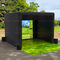 Structure gonflable personnalisée pour simulateur de golf, tente de golf gonflable d'extérieur résistante aux intempéries à vendre