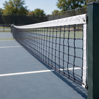 Filet de tennis professionnel résistant aux UV, en maille PP/PE/HDPE robuste, pour terrains de sport extérieurs, avec finition en acier