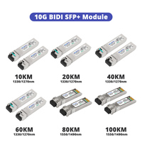 Module émetteur-récepteur optique SFP+ monomode 10G LR/SR/ER/ZR CWDM/DWDM BIDI compatible avec Huawei Cisco
