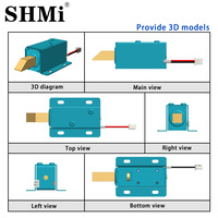 SHMi LY03I Kunci Solenoid Pintar Tanpa Kunci DC12V Kecil untuk Lemari dengan Baut Ekstensi dan Kontrol yang Dapat Ditarik
