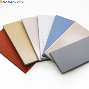 <span class=keywords><strong>Panel</strong></span> Dinding Eksterior Bangunan Tahan Api A1 Modern Elegan, Pelapis Dinding Keramik Halus Berlapis Serat Semen - Product Image 3