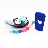 Livraison rapide, perles à mâcher en forme de nœud papillon, trou vertical, accessoires pour chaînes de sucettes DIY, perles focales en silicone pour bébé sans BPA