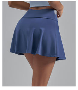 <span class=keywords><strong>Jupe</strong></span> courte pour femmes, vente en gros, taille haute, course à pied, tendance, combinaison confortable, séchage rapide, respirante, anti-exposition - Product Image 6