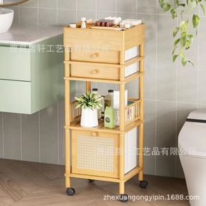 Multifunctional <b>Storage</b> <b>Cart</b> 5 Tier With Wheels Eco Friendly Office Organizer For Living Room Bathroom Beauty Salon - Product Image 3