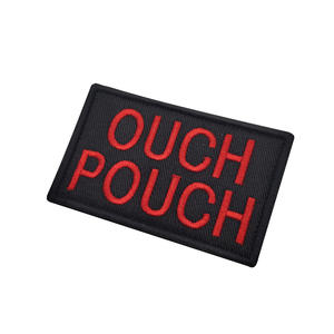 Cung cấp máy thêu Phù Hiệu tiếng Anh Thư Ouch Pouch móc vòng lặp các bản vá lỗi - Product Image 2