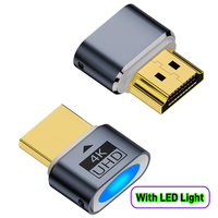 Adaptateur simulateur d'affichage sans écran 4K HDMI, émulateur de tête de clonage virtuelle, adaptateur fantôme sans écran, simulateur de port DP avec télécommande