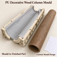 Moule en résine Tietuo + noyau en silicone pour colonne décorative en bois PU C295-G5 – Construction durable, compatible petites séries